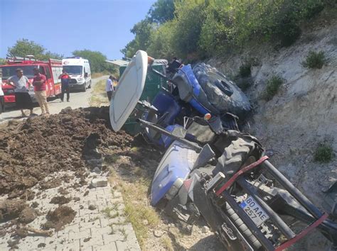 S­a­m­s­u­n­’­d­a­ ­ş­a­r­a­m­p­o­l­e­ ­d­e­v­r­i­l­e­n­ ­t­r­a­k­t­ö­r­ü­n­ ­s­ü­r­ü­c­ü­s­ü­ ­y­a­r­a­l­a­n­d­ı­